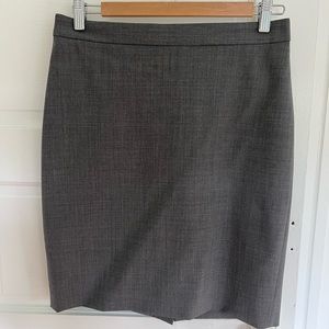 JCrew No. 2 Pencil skirt, Tollegno Italian Stretch wool suiting, sz 4P, LIKE NEW
